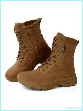 Women's Tactical Combat Boots Water Resistant 8-Inch Lightweight